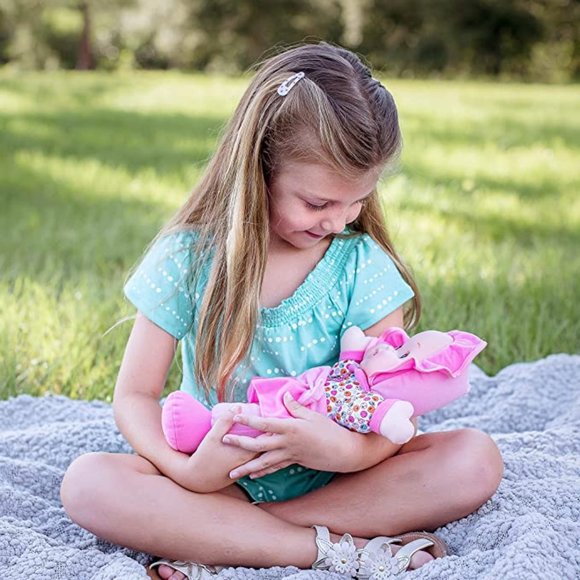 Press her Tummy! Baby's First Kisses 13" Soft Body Baby Doll NEW - Picture 2 of 3